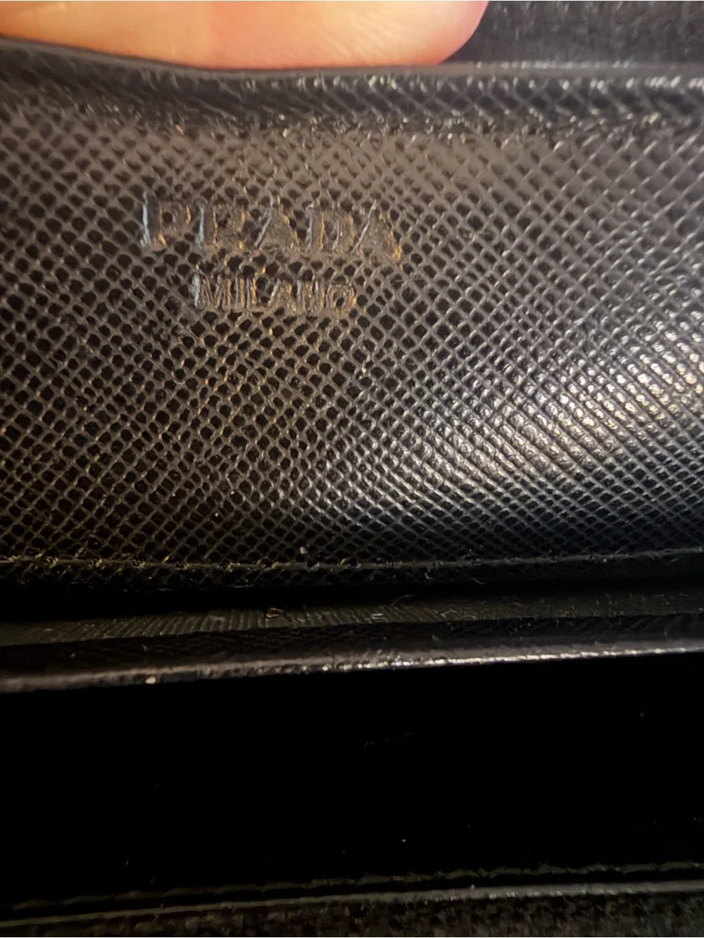 Prada Black Nylon Zip Wallet